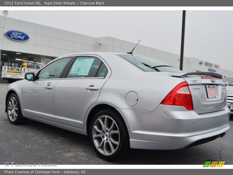 Ingot Silver Metallic / Charcoal Black 2012 Ford Fusion SEL