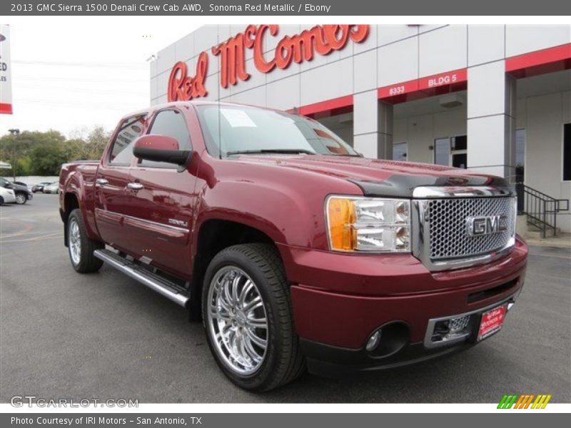 Sonoma Red Metallic / Ebony 2013 GMC Sierra 1500 Denali Crew Cab AWD