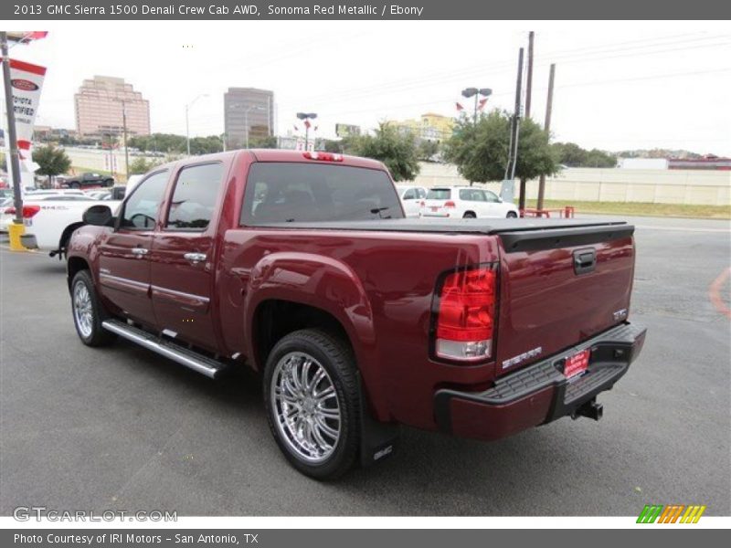 Sonoma Red Metallic / Ebony 2013 GMC Sierra 1500 Denali Crew Cab AWD