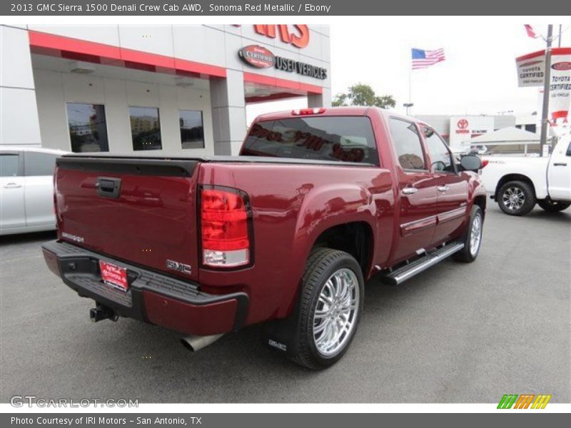 Sonoma Red Metallic / Ebony 2013 GMC Sierra 1500 Denali Crew Cab AWD