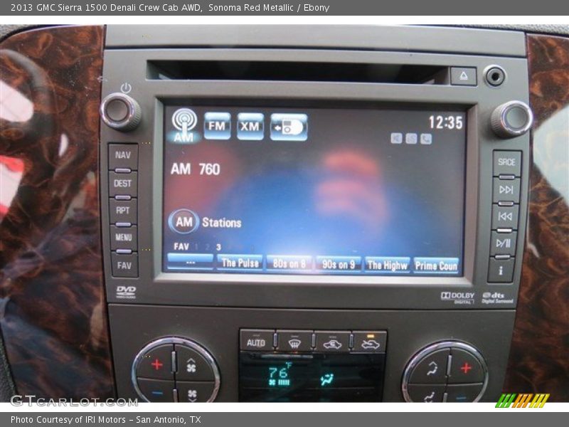 Sonoma Red Metallic / Ebony 2013 GMC Sierra 1500 Denali Crew Cab AWD
