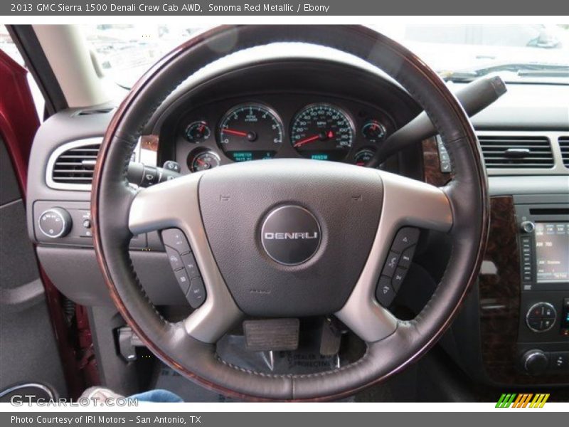 Sonoma Red Metallic / Ebony 2013 GMC Sierra 1500 Denali Crew Cab AWD