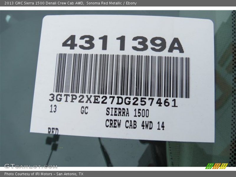 Sonoma Red Metallic / Ebony 2013 GMC Sierra 1500 Denali Crew Cab AWD