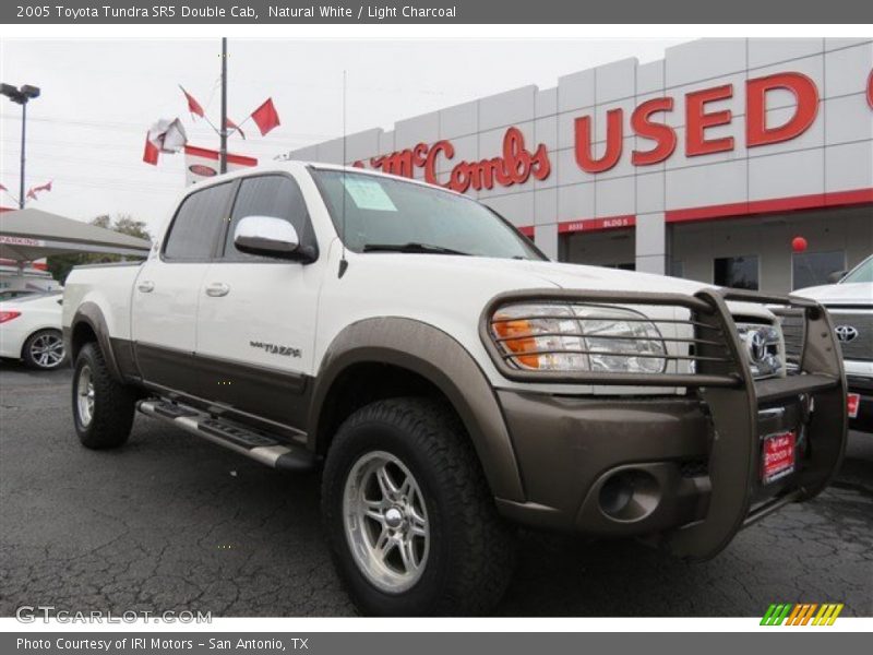 Natural White / Light Charcoal 2005 Toyota Tundra SR5 Double Cab