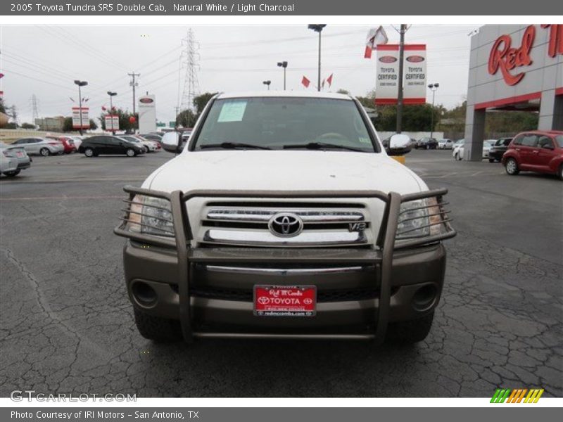 Natural White / Light Charcoal 2005 Toyota Tundra SR5 Double Cab