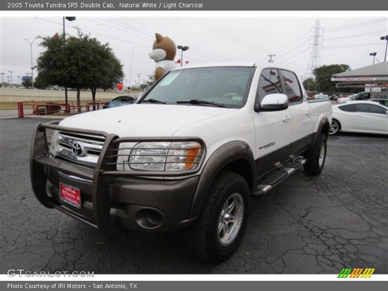 Natural White / Light Charcoal 2005 Toyota Tundra SR5 Double Cab
