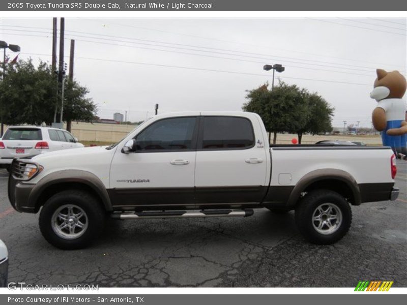 Natural White / Light Charcoal 2005 Toyota Tundra SR5 Double Cab