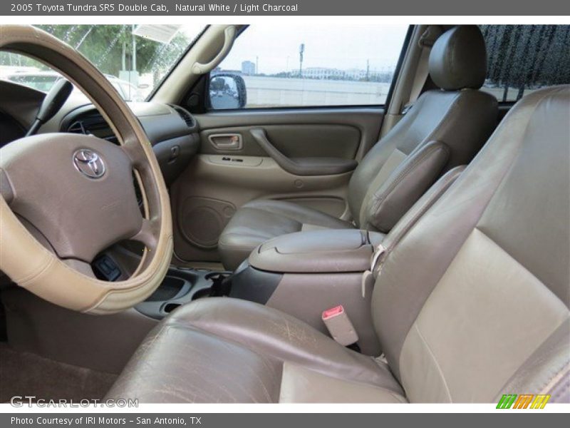 Natural White / Light Charcoal 2005 Toyota Tundra SR5 Double Cab