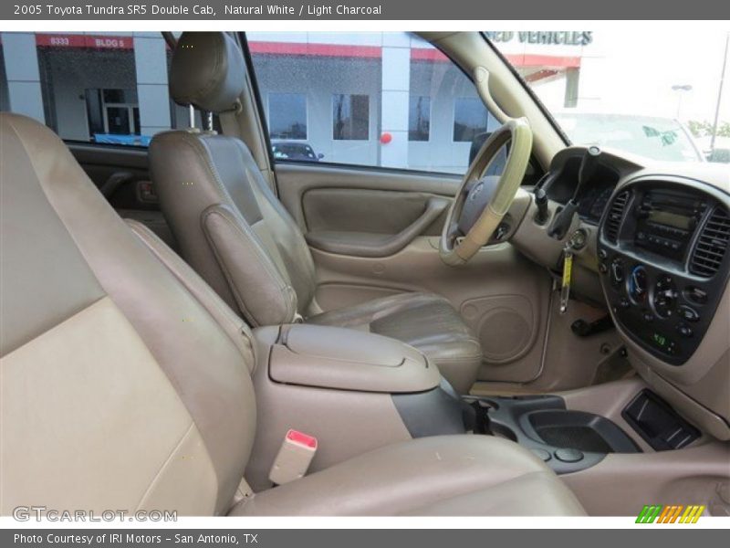 Natural White / Light Charcoal 2005 Toyota Tundra SR5 Double Cab