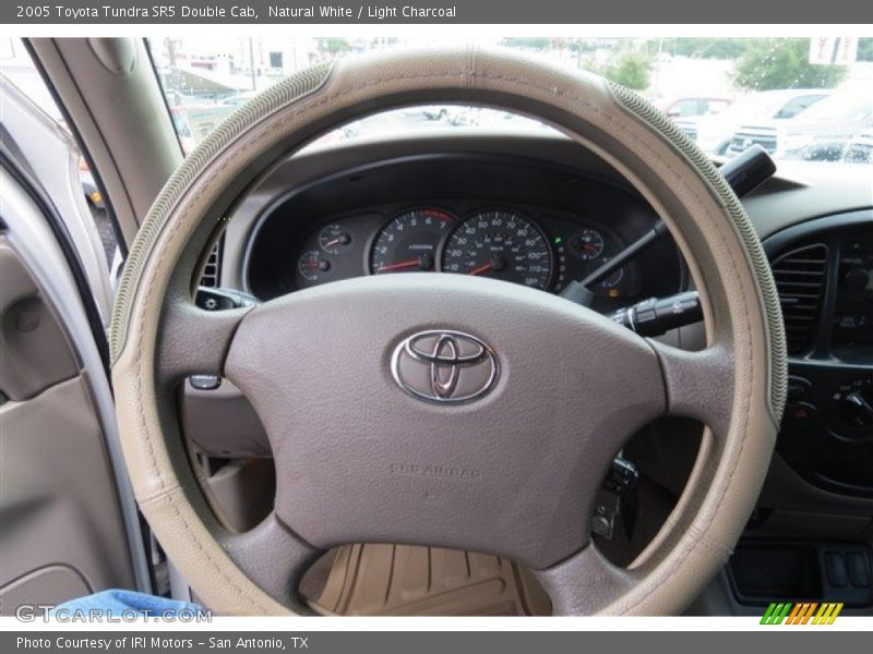 Natural White / Light Charcoal 2005 Toyota Tundra SR5 Double Cab