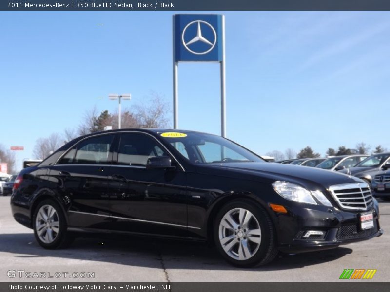 Black / Black 2011 Mercedes-Benz E 350 BlueTEC Sedan