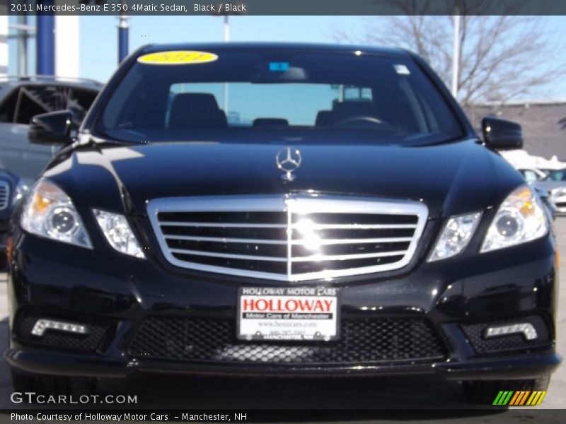 Black / Black 2011 Mercedes-Benz E 350 4Matic Sedan
