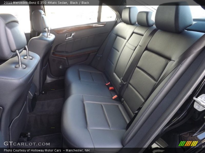 Black / Black 2011 Mercedes-Benz E 350 4Matic Sedan