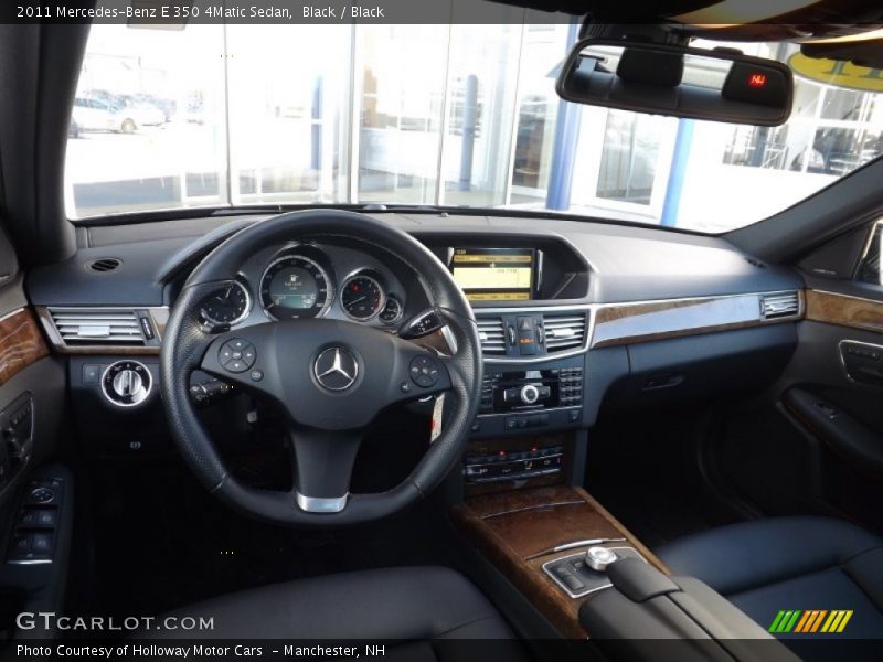 Black / Black 2011 Mercedes-Benz E 350 4Matic Sedan