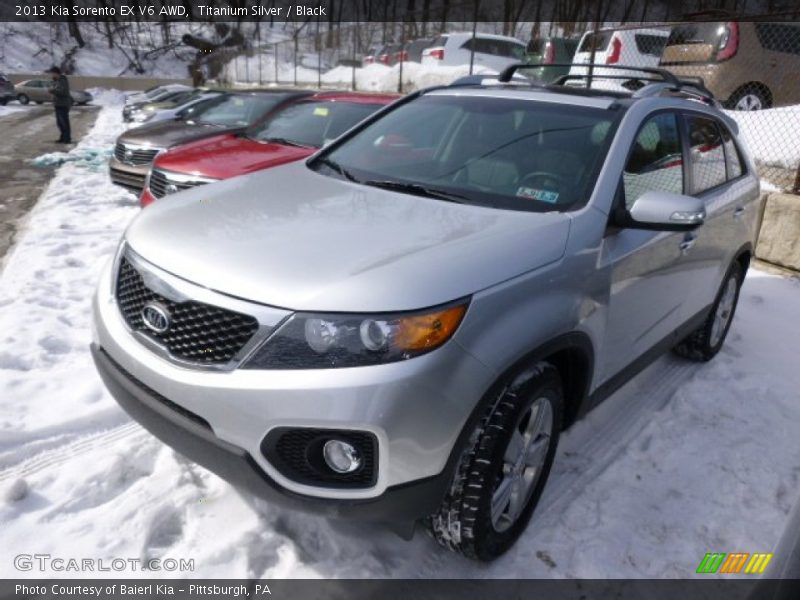 Titanium Silver / Black 2013 Kia Sorento EX V6 AWD