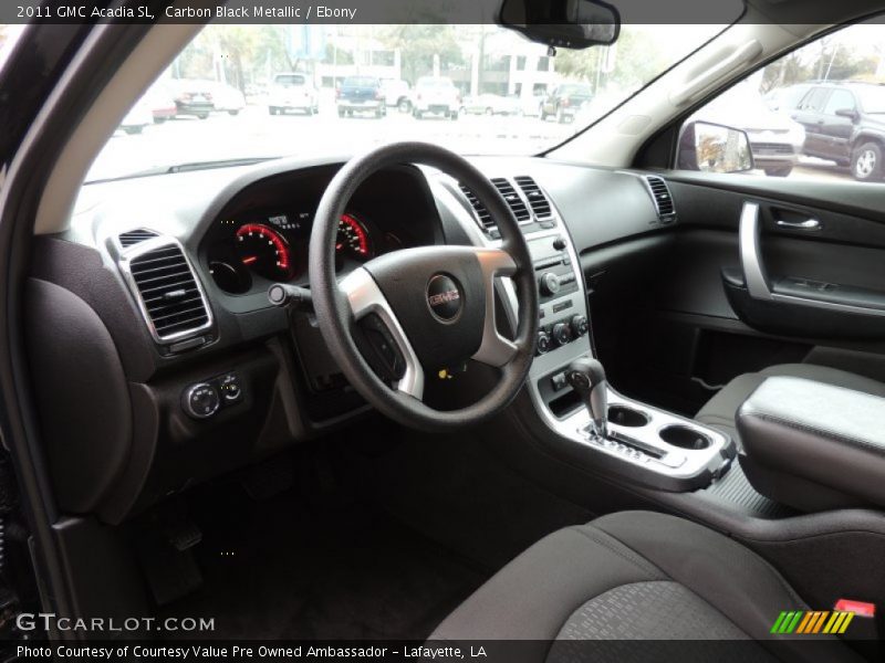 Carbon Black Metallic / Ebony 2011 GMC Acadia SL