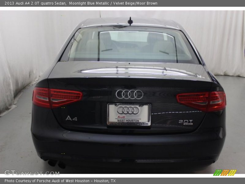 Moonlight Blue Metallic / Velvet Beige/Moor Brown 2013 Audi A4 2.0T quattro Sedan