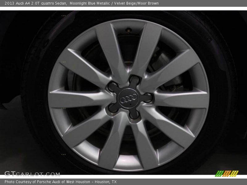 Moonlight Blue Metallic / Velvet Beige/Moor Brown 2013 Audi A4 2.0T quattro Sedan