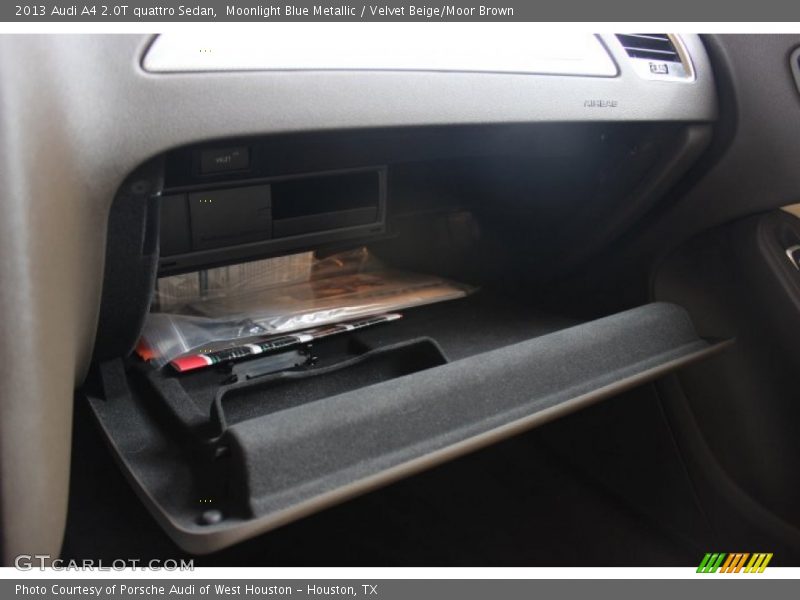 Moonlight Blue Metallic / Velvet Beige/Moor Brown 2013 Audi A4 2.0T quattro Sedan