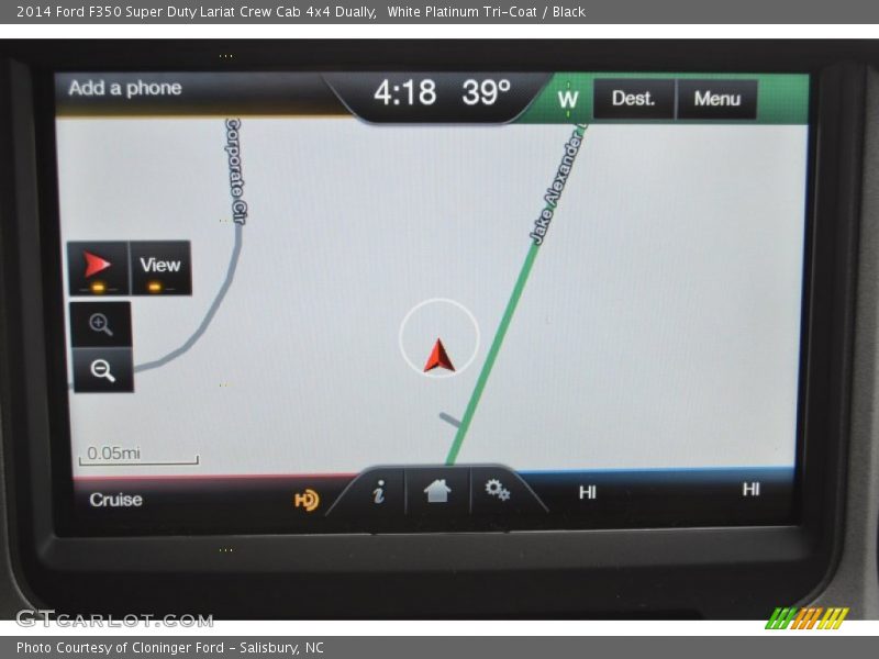 White Platinum Tri-Coat / Black 2014 Ford F350 Super Duty Lariat Crew Cab 4x4 Dually