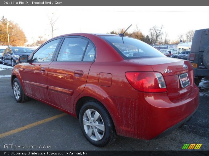 Tropical Red / Gray 2011 Kia Rio LX