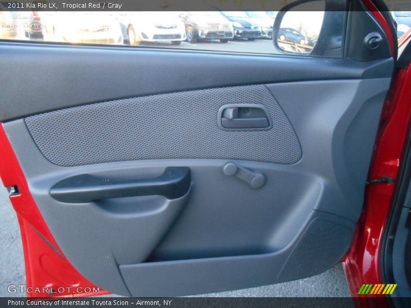 Tropical Red / Gray 2011 Kia Rio LX