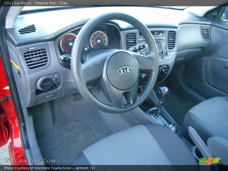 Tropical Red / Gray 2011 Kia Rio LX