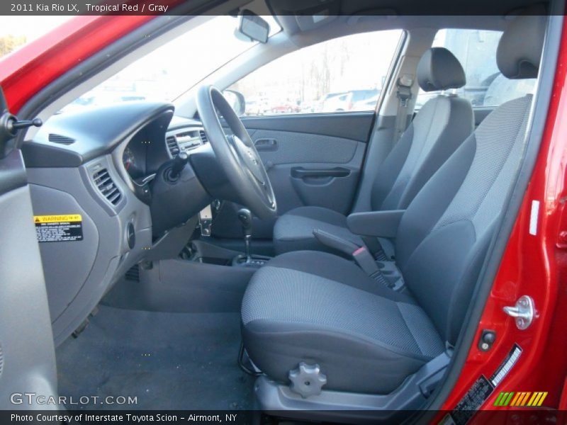 Tropical Red / Gray 2011 Kia Rio LX