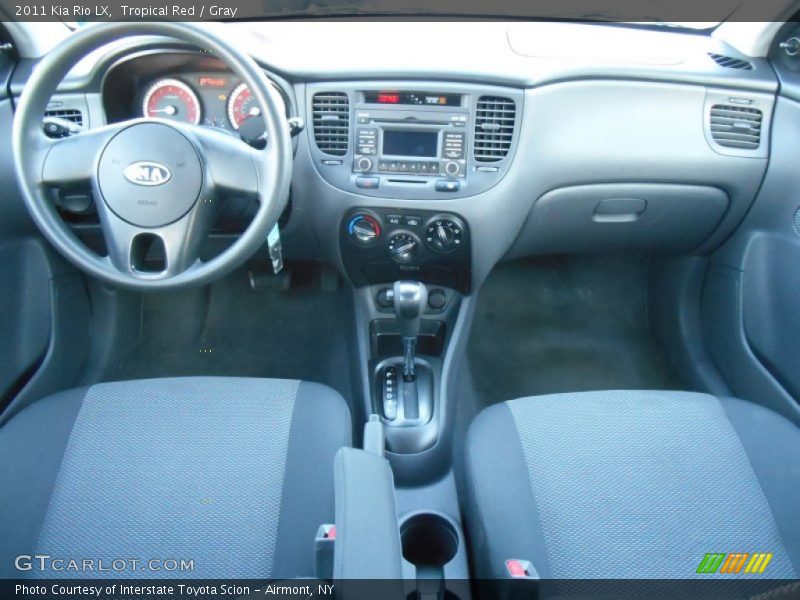 Tropical Red / Gray 2011 Kia Rio LX