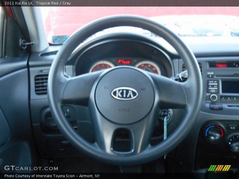Tropical Red / Gray 2011 Kia Rio LX