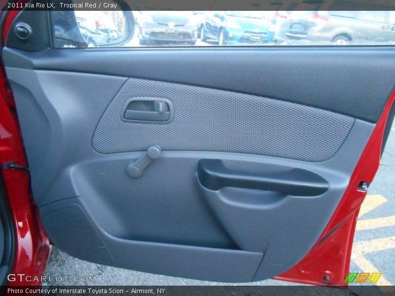 Tropical Red / Gray 2011 Kia Rio LX