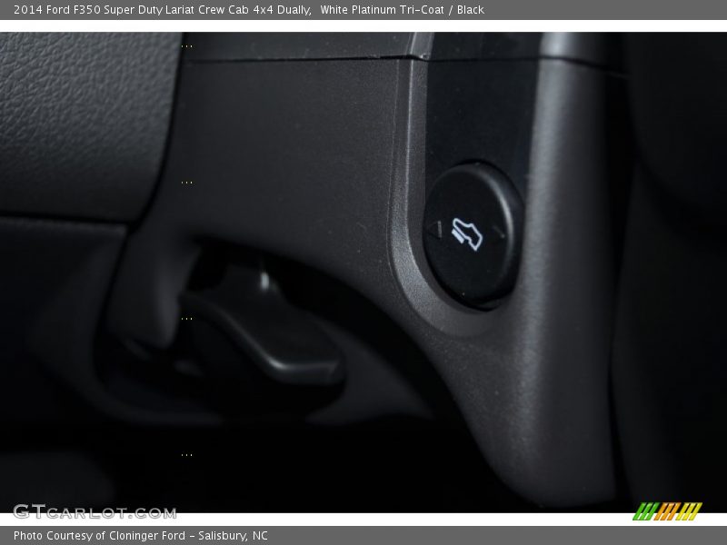 White Platinum Tri-Coat / Black 2014 Ford F350 Super Duty Lariat Crew Cab 4x4 Dually