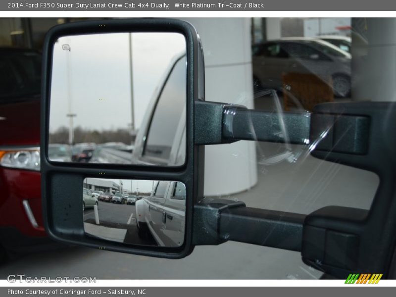 White Platinum Tri-Coat / Black 2014 Ford F350 Super Duty Lariat Crew Cab 4x4 Dually