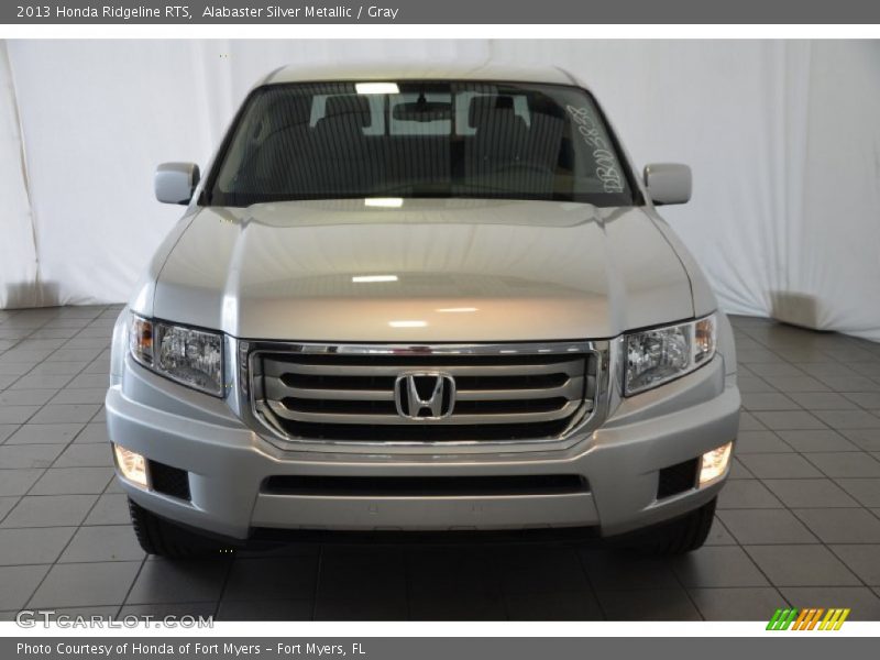 Alabaster Silver Metallic / Gray 2013 Honda Ridgeline RTS