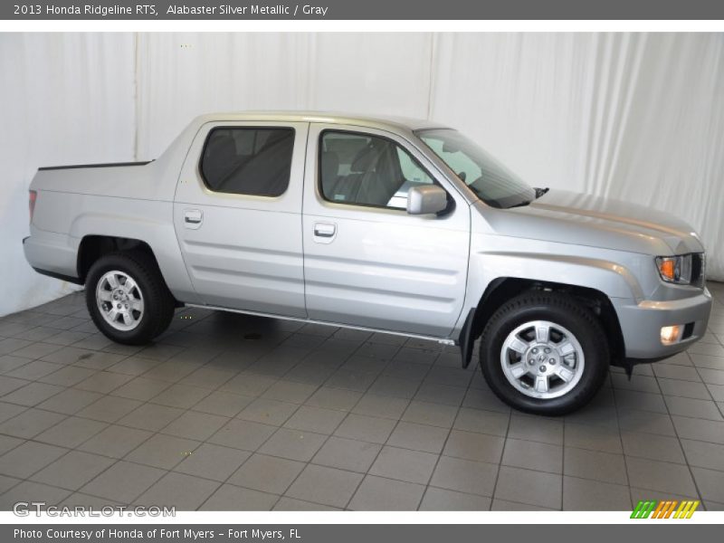 Alabaster Silver Metallic / Gray 2013 Honda Ridgeline RTS