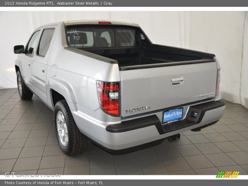 Alabaster Silver Metallic / Gray 2013 Honda Ridgeline RTS