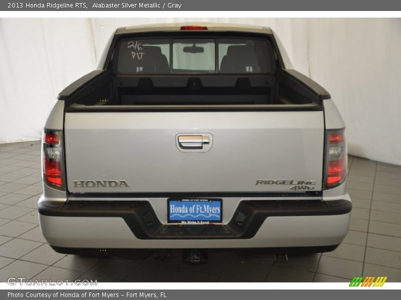 Alabaster Silver Metallic / Gray 2013 Honda Ridgeline RTS