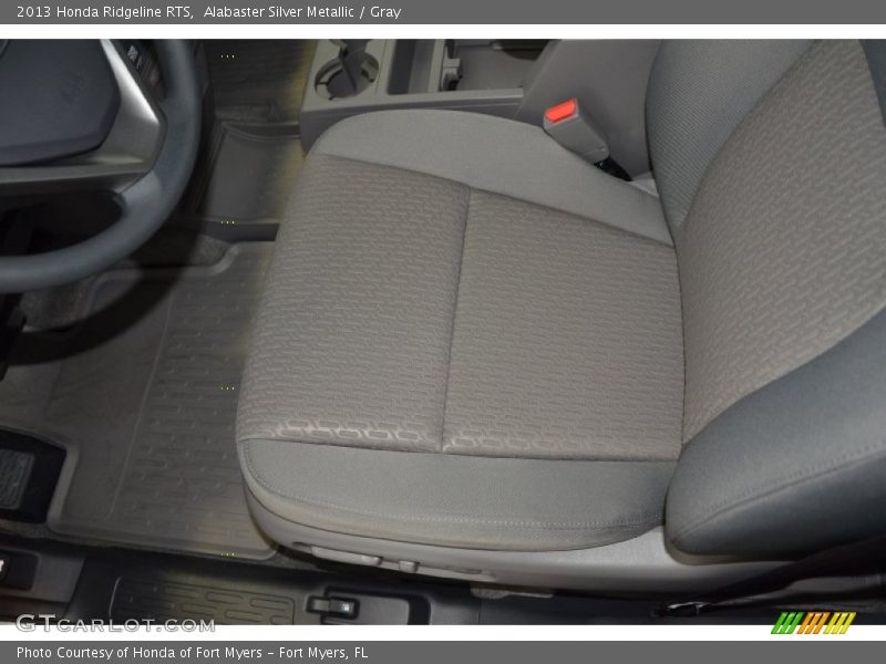 Alabaster Silver Metallic / Gray 2013 Honda Ridgeline RTS
