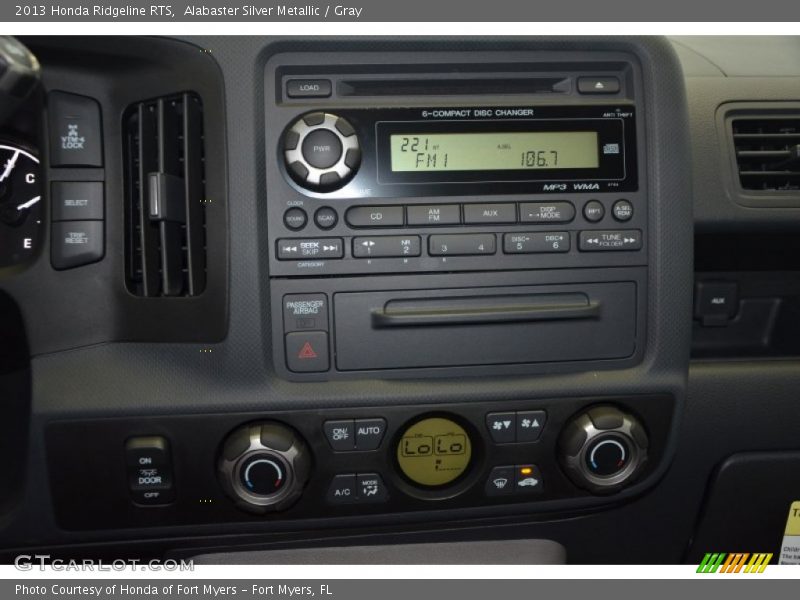 Alabaster Silver Metallic / Gray 2013 Honda Ridgeline RTS