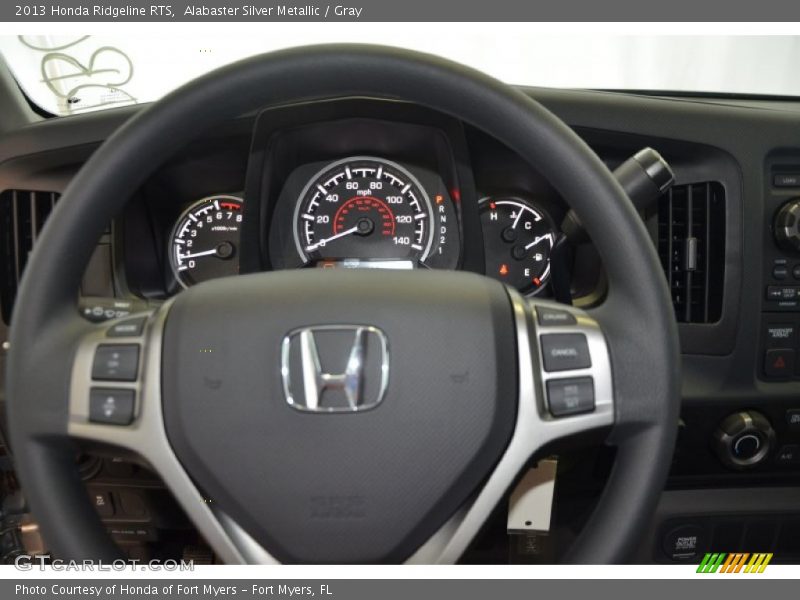 Alabaster Silver Metallic / Gray 2013 Honda Ridgeline RTS
