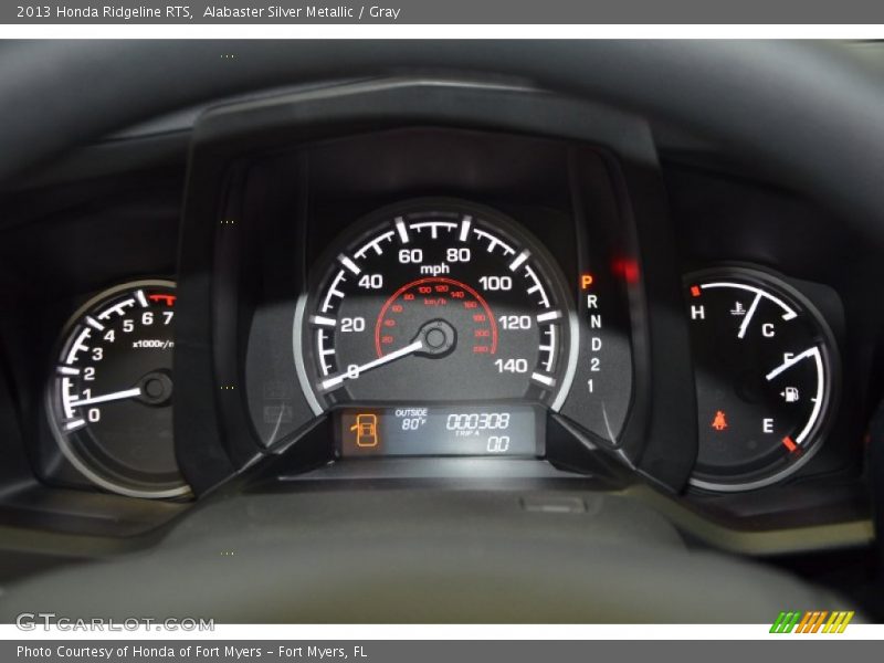 Alabaster Silver Metallic / Gray 2013 Honda Ridgeline RTS