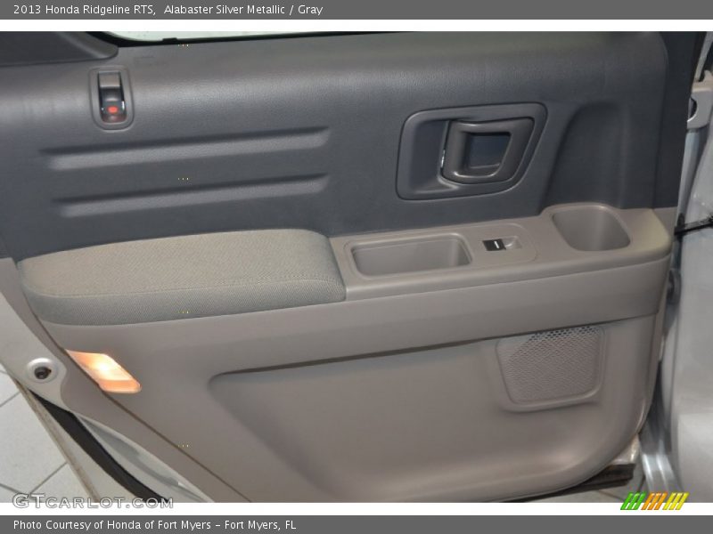 Alabaster Silver Metallic / Gray 2013 Honda Ridgeline RTS