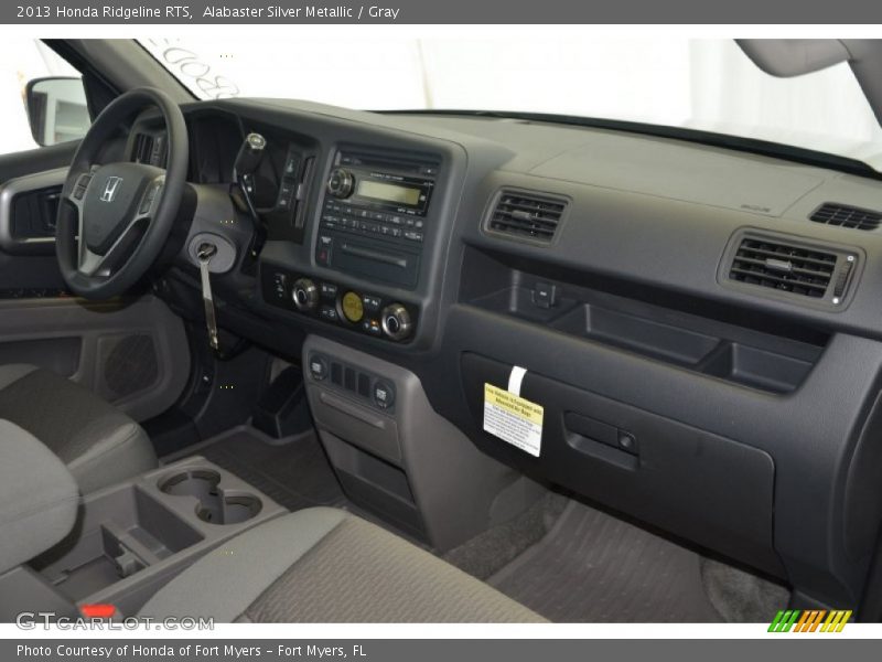 Alabaster Silver Metallic / Gray 2013 Honda Ridgeline RTS