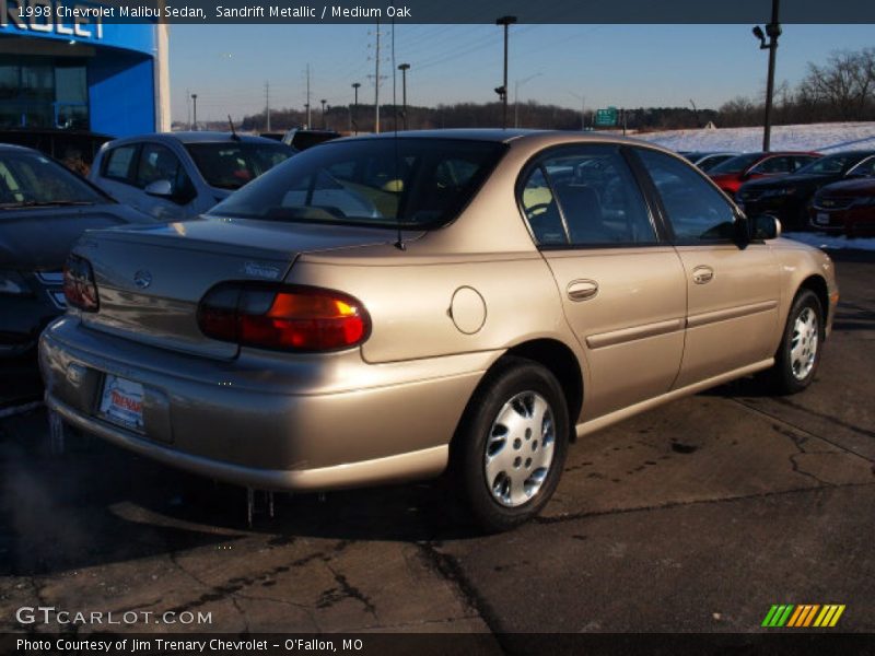 Sandrift Metallic / Medium Oak 1998 Chevrolet Malibu Sedan