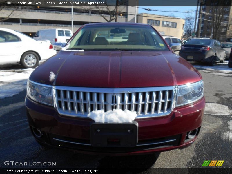 Merlot Metallic / Light Stone 2007 Lincoln MKZ AWD Sedan