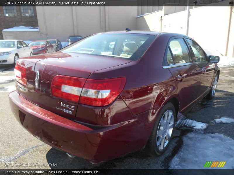 Merlot Metallic / Light Stone 2007 Lincoln MKZ AWD Sedan