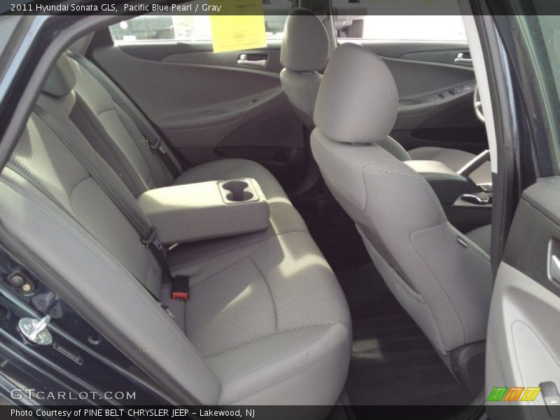 Pacific Blue Pearl / Gray 2011 Hyundai Sonata GLS