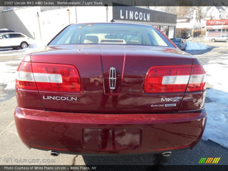 Merlot Metallic / Light Stone 2007 Lincoln MKZ AWD Sedan