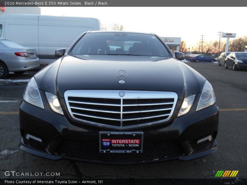 Black / Black 2010 Mercedes-Benz E 350 4Matic Sedan