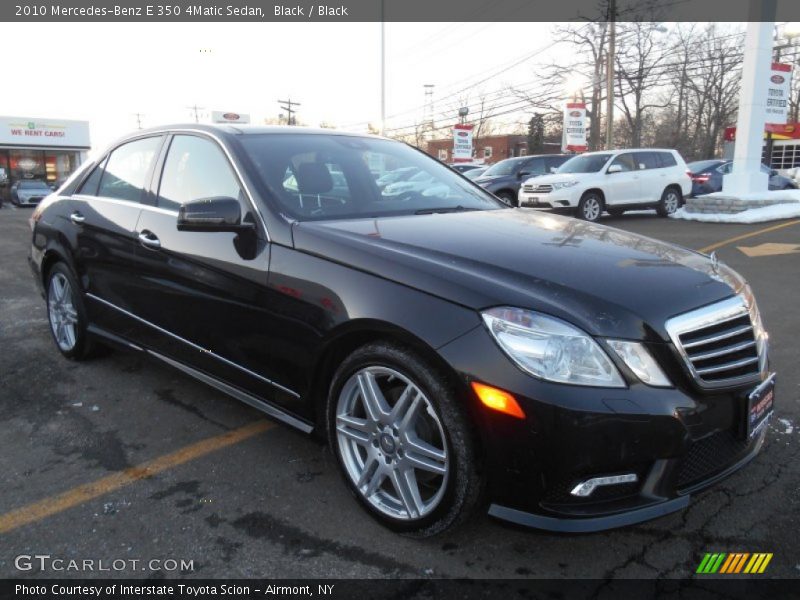 Black / Black 2010 Mercedes-Benz E 350 4Matic Sedan